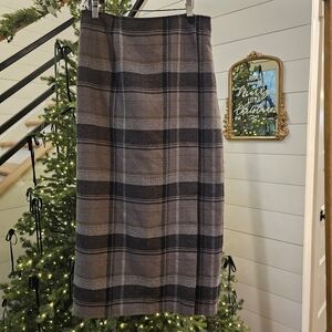 Vuntage Cato Plaid Pencil Skirt Sz 10